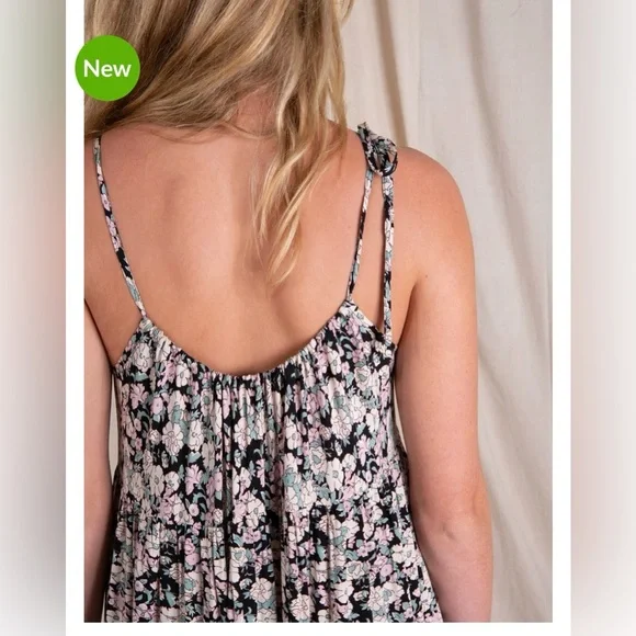 NATURAL LIFE Floral Maxi Dress - Black and White - Picture 3 of 10